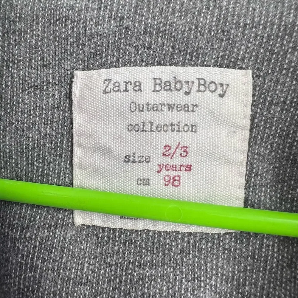 Zara Blue‎ Hooded Jacket Size 2/3 Year